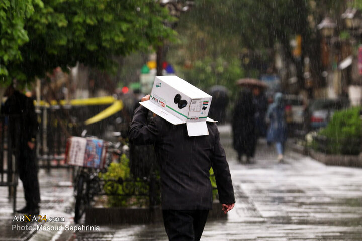 بارش اولین باران پاییزی در تبریز