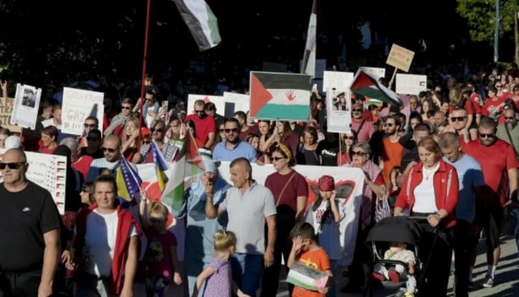 Hundreds protest in Bosnia against Israeli genocide in Gaza
