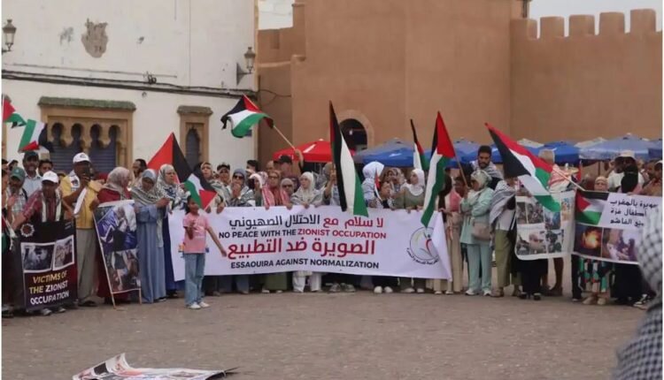 Pro-Palestine protesters condemn Zionist presence in Essaouira conference