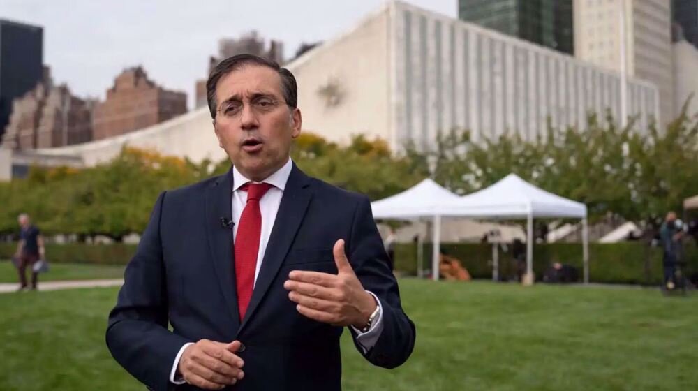 Spain’s Albares rebukes criminal Netanyahu over Palestinian statehood