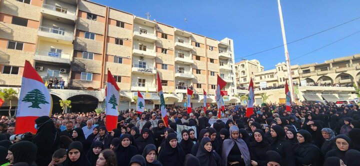 بنت جبيل شيعت شهداء الغدر الصهيوني بحضور رسمي وشعبي