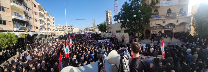 بنت جبيل شيعت شهداء الغدر الصهيوني بحضور رسمي وشعبي