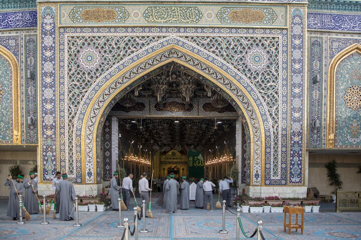 تقرير مصور/ أعمال عدة تنفذها شعبة السادة الخدم لخدمة زائري مرقد أبي الفضل العباس (ع)