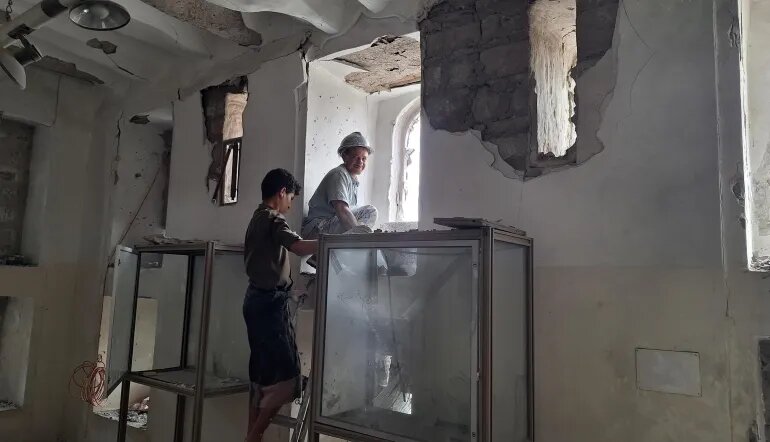 حمله اسرائیل به موزه ملی شهر صنعاء/ تاریخ یمن زیر آوار بمباران