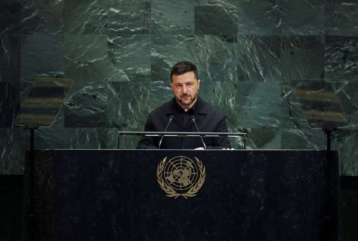 Volodîmîr Zelenskî di axaftina xwe ya li Neteweyên Yekbûyî de ji performansa Talibanê rexne kir