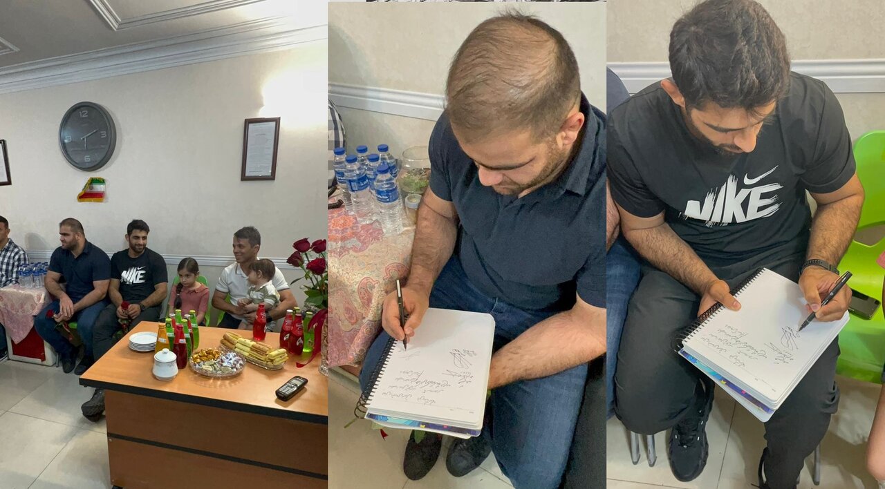 فرنگی کاران پس از قهرمانی، نذر خود را ادا کردند