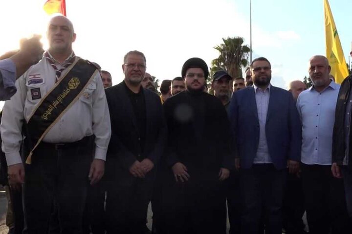 تقرير مصور/ حفل إزاحة الستارة عن جدارية ضخمة لصورتَي سيد شهداء الأمة والشهيد صفي الدين في بيروت