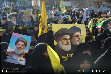 Bidiyo | Daukar Na Dimbin Jama'ar Da Suka Halarci Tunawa Da Shahadar Shugaban Hizbullah.