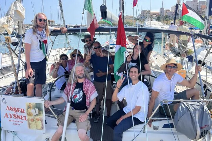 حرکت ۱۰ قایق جدید از ایتالیا به‌سوی غزه با هدف شکستن محاصره