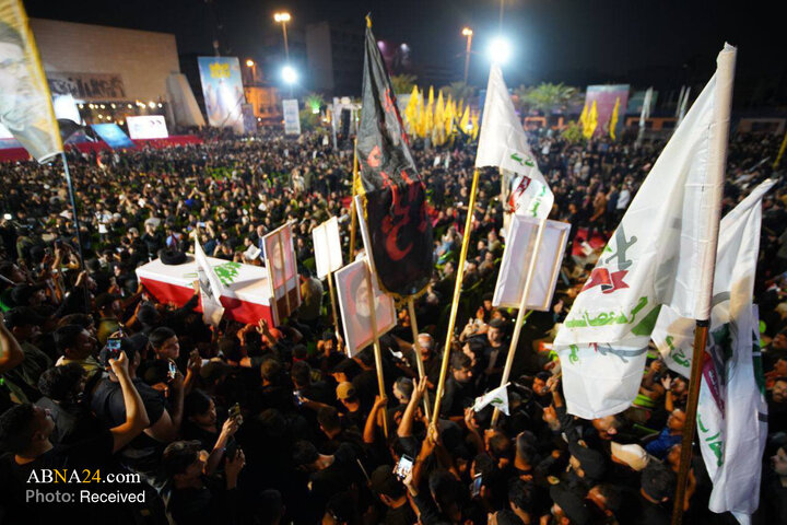 مراسم بزرگداشت سالگرد شهادت شهید سیدحسن نصرالله در پایتخت عراق