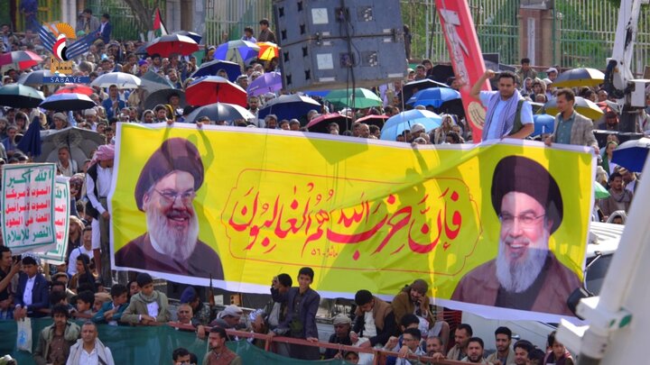 تقرير مصور/ بالعاصمة صنعاء اليمنية.. حشود مليونية في مسيرة دعما لغزة