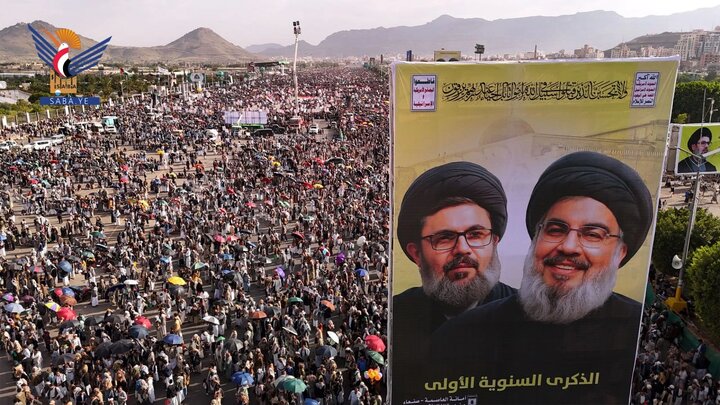 تقرير مصور/ بالعاصمة صنعاء اليمنية.. حشود مليونية في مسيرة دعما لغزة