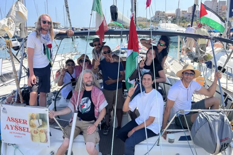 حرکت ۱۰ قایق جدید از ایتالیا به‌سوی غزه با هدف شکستن محاصره