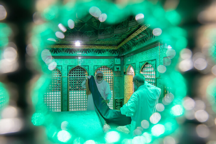 Photos: Dust-cleaning ceremony of Imam Reza shrine