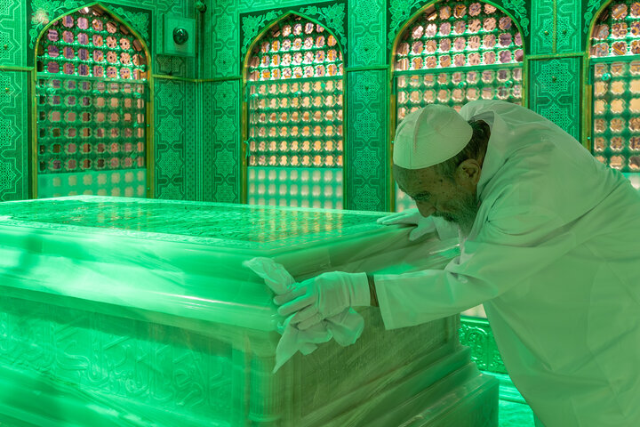 Photos: Dust-cleaning ceremony of Imam Reza shrine