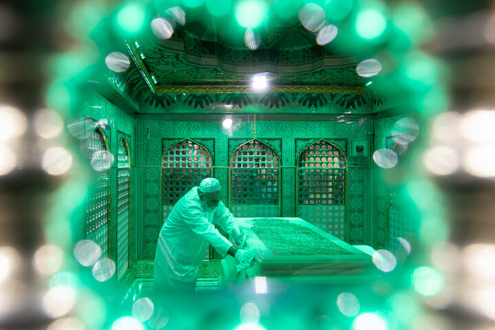 Photos: Dust-cleaning ceremony of Imam Reza shrine