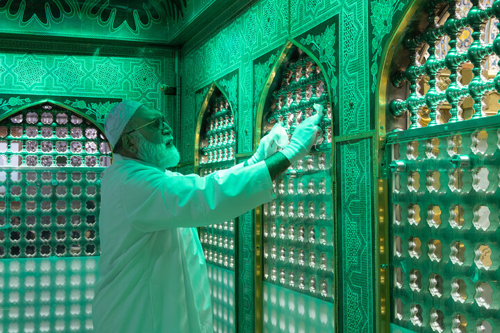 Photos: Dust-cleaning ceremony of Imam Reza shrine