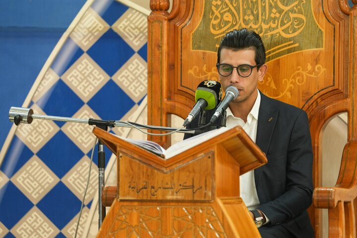 تقرير مصور/ المجمع العلمي يستأنف محفل عرش التلاوة الأسبوعي للقرآن الكريم في صحن أبي الفضل العباس(ع)