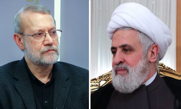 لاریجانی با شیخ نعیم قاسم دبیرکل حزب‌الله دیدار کرد
