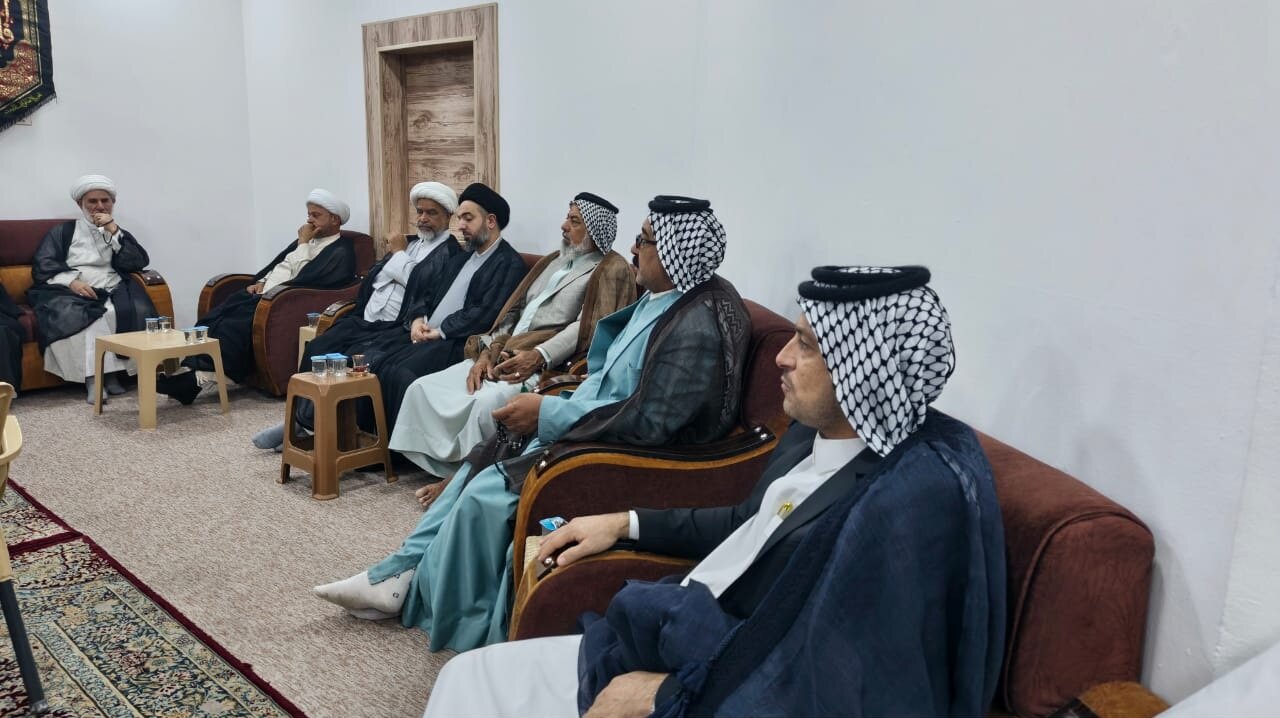 برگزاری مراسم نخستین سالگرد شهادت سید حسن نصرالله در نجف اشرف + تصاویر