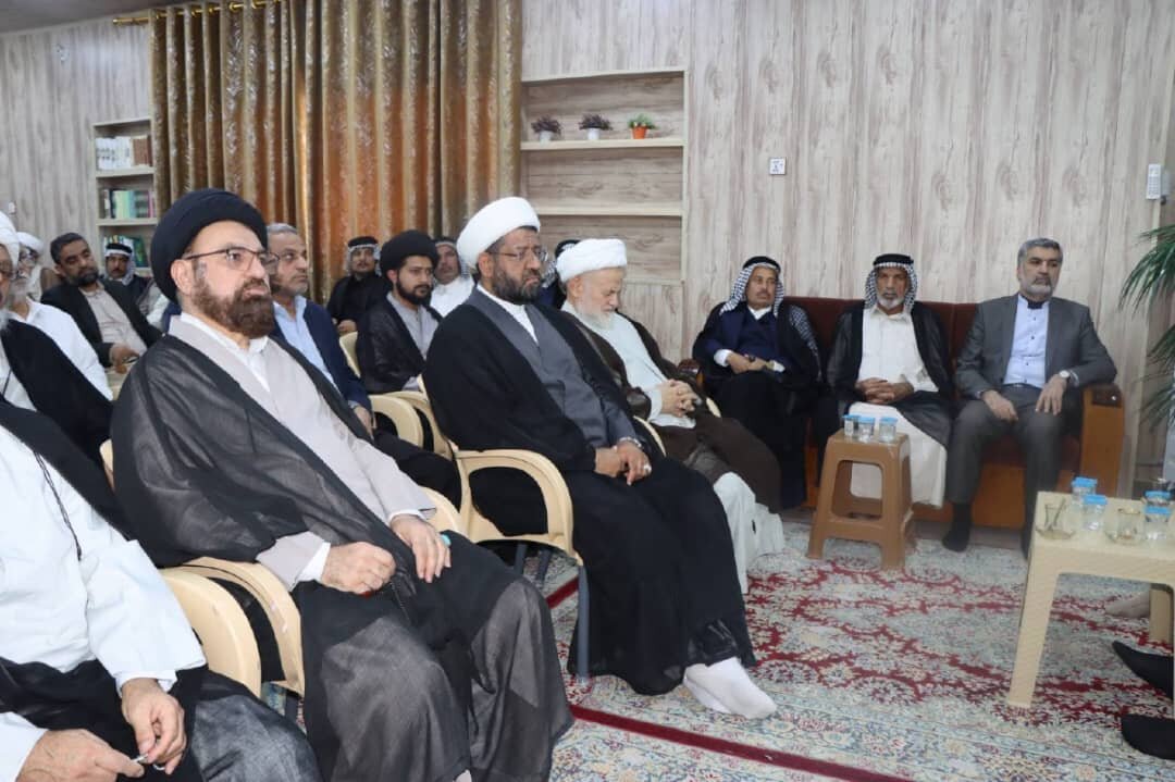 برگزاری مراسم نخستین سالگرد شهادت سید حسن نصرالله در نجف اشرف + تصاویر