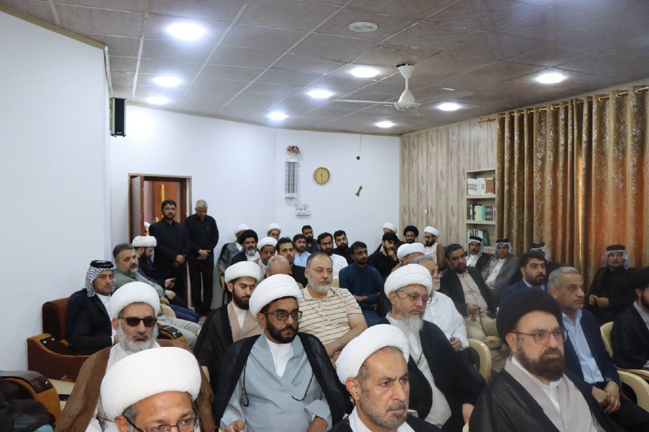 برگزاری مراسم نخستین سالگرد شهادت سید حسن نصرالله در نجف اشرف + تصاویر