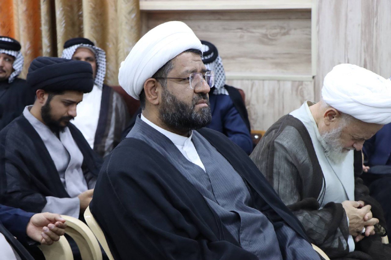 برگزاری مراسم نخستین سالگرد شهادت سید حسن نصرالله در نجف اشرف + تصاویر