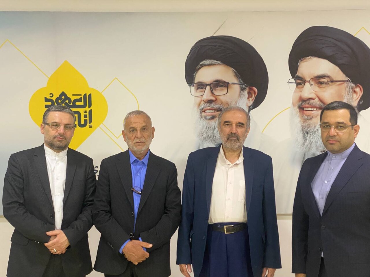 حضور هیئتی بلندپایه از حزب موتلفه اسلامی در مراسم اولین سالگرد شهادت سید حسن نصرالله