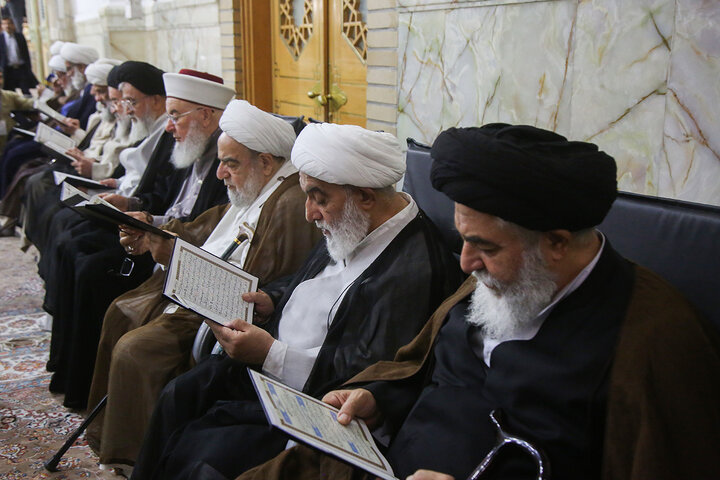 Photos: First martyrdom anniversary of Sayyed Nasrallah held at Hazrat Masoumeh holy shrine