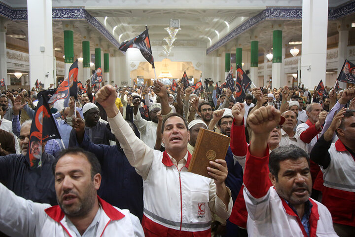 Photos: First martyrdom anniversary of Sayyed Nasrallah held at Hazrat Masoumeh holy shrine