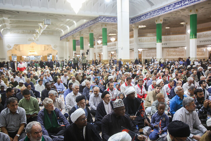 Photos: First martyrdom anniversary of Sayyed Nasrallah held at Hazrat Masoumeh holy shrine