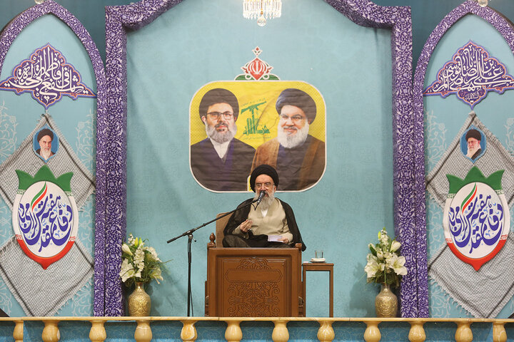 Photos: First martyrdom anniversary of Sayyed Nasrallah held at Hazrat Masoumeh holy shrine