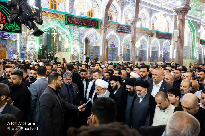 تشییع پیکر همسر مکرمه آیت‌الله العظمی سیستانی در کربلا معلی