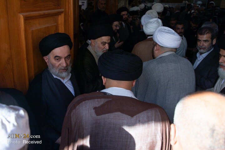 تشییع پیکر همسر مکرمه آیت‌الله العظمی سیستانی در حرم امیرالمؤمنین (ع)