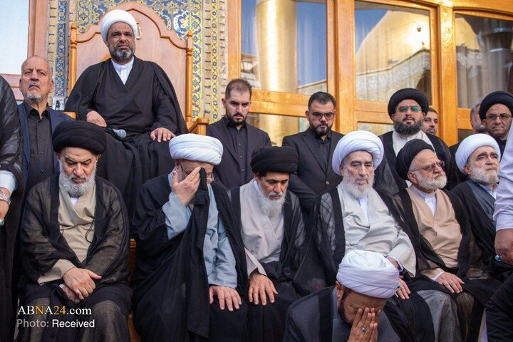 Nûçe Wêneyan | Merasîma cenazeyê hevjîna Ayetullahê Uzma Sîstanî ya li Perestgeha Emîr El-Mu'minîn HZ.Îmam Elî( s.x)