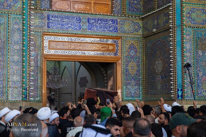 Nûçe Wêneyan | Merasîma cenazeyê hevjîna Ayetullahê Uzma Sîstanî ya li Perestgeha Emîr El-Mu'minîn HZ.Îmam Elî( s.x)
