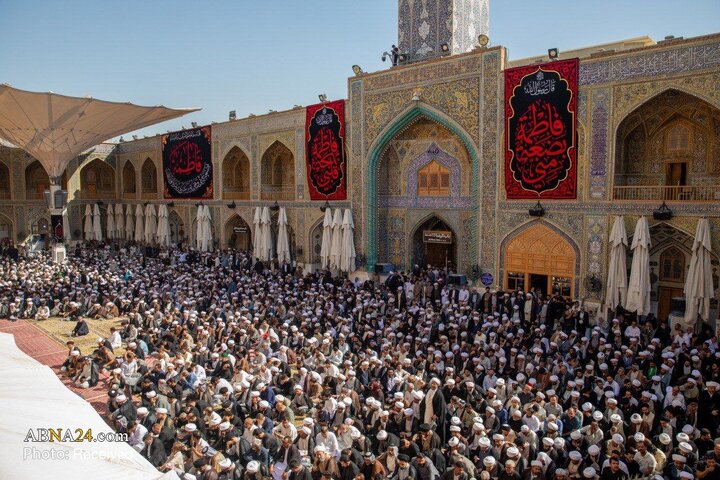 Nûçe Wêneyan | Merasîma cenazeyê hevjîna Ayetullahê Uzma Sîstanî ya li Perestgeha Emîr El-Mu'minîn HZ.Îmam Elî( s.x)