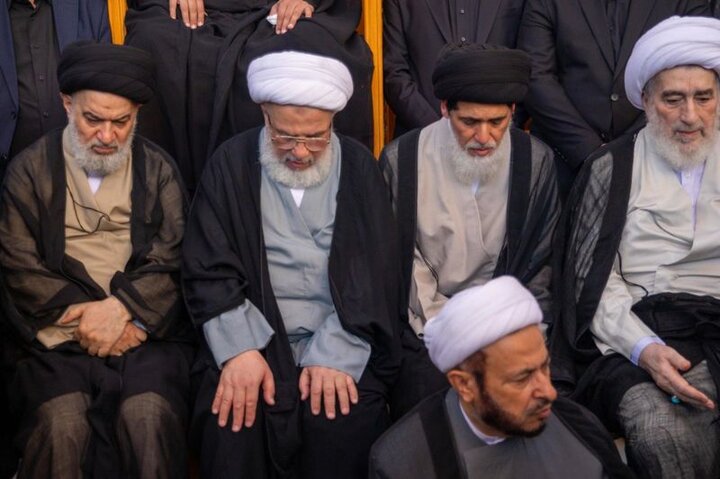 مراسيم تشييع عقيلة السيد السيستاني في النجف الأشرف