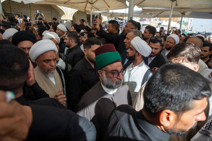 مراسيم تشييع عقيلة السيد السيستاني في النجف الأشرف