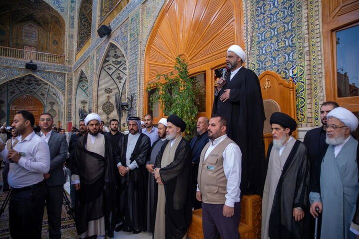 مراسيم تشييع عقيلة السيد السيستاني في النجف الأشرف