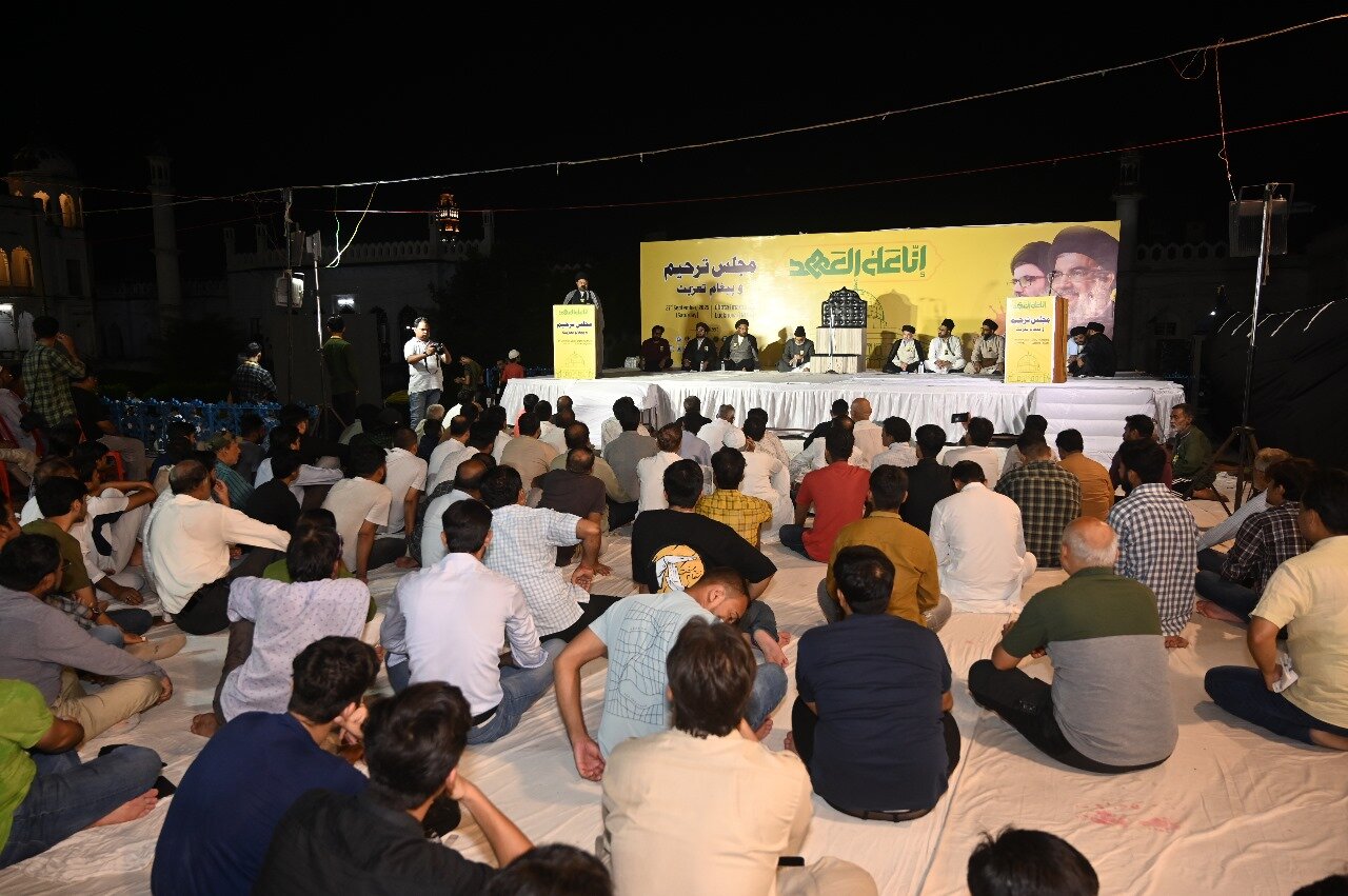 Memorial Gathering at Chhota Imam Bara, Lucknow on First Martyrdom Anniversary of S. Hassan Nasrallah + Photos