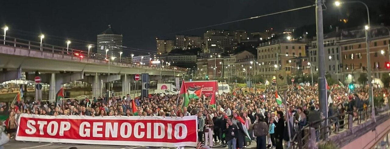 Ola de protestas en Italia contra los crímenes sionistas en Gaza
