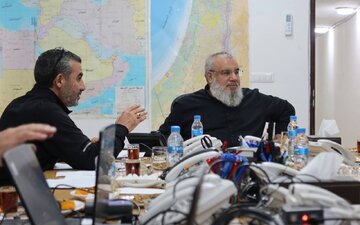 Photo: Final image of Sayyed Nasrallah before his martyrdom, inside military operations room