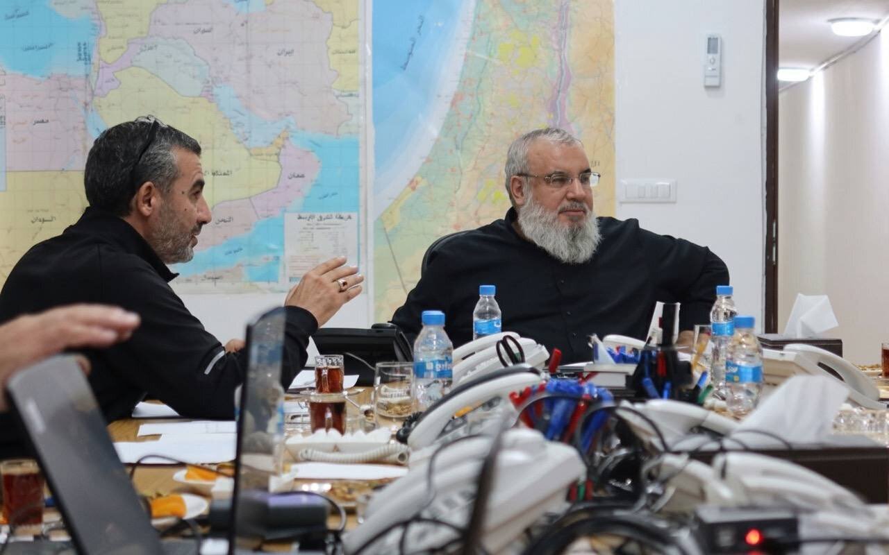 Photo: Final image of Sayyed Nasrallah before his martyrdom, inside military operations room