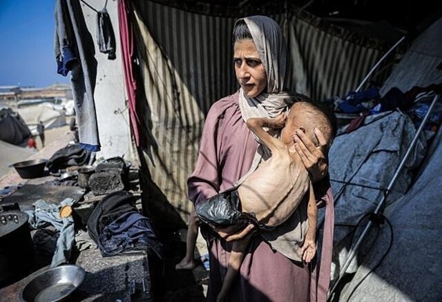جان باختن ۴۵۳ فلسطینی از جمله ۱۵۰ کودک بر اثر گرسنگی و سوء تغذیه در غزه