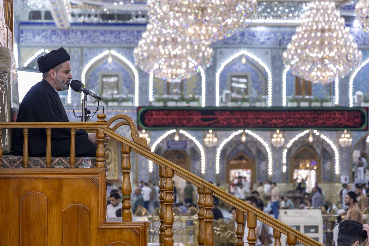 العتبة العباسية المقدسة تقيم مجلس عزاء لإحياء ذكرى شهادة السيدة الزهراء (ع)