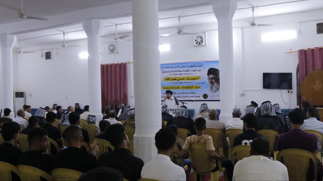برگزاری بیش از ۱۰۰ مراسم گرامیداشت شهید سیدحسن نصرالله در عراق + تصاویر