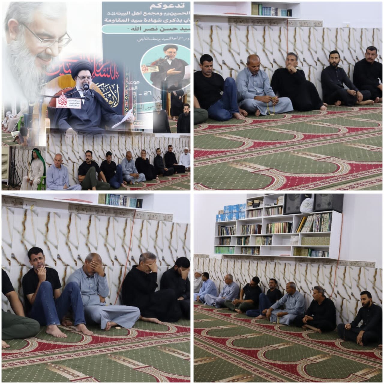 برگزاری بیش از ۱۰۰ مراسم گرامیداشت شهید سیدحسن نصرالله در عراق + تصاویر