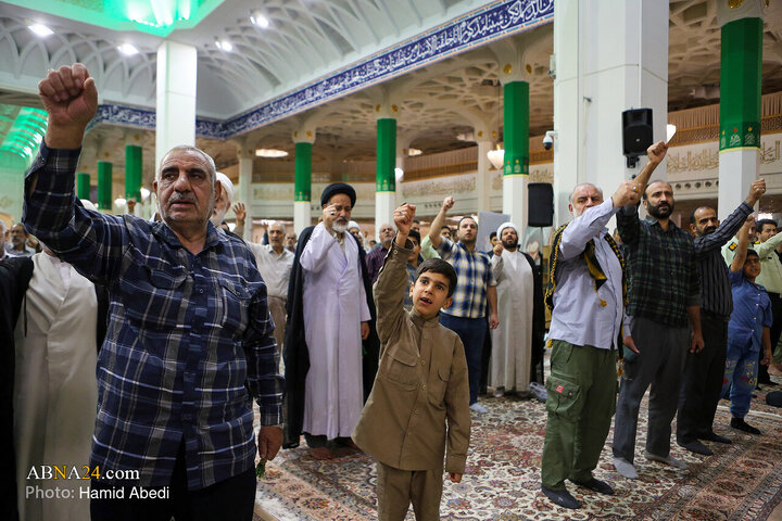 مراسم اولین سالگرد طلایه‌داران محور مقاومت در حرم حضرت معصومه (س)