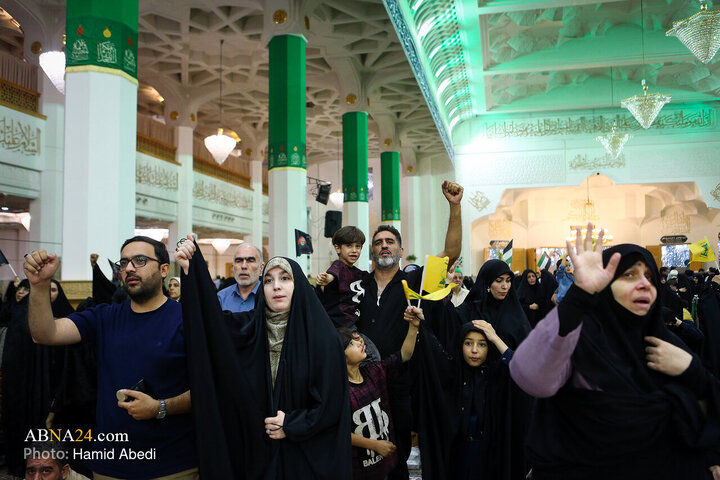 مراسم اولین سالگرد طلایه‌داران محور مقاومت در حرم حضرت معصومه (س)